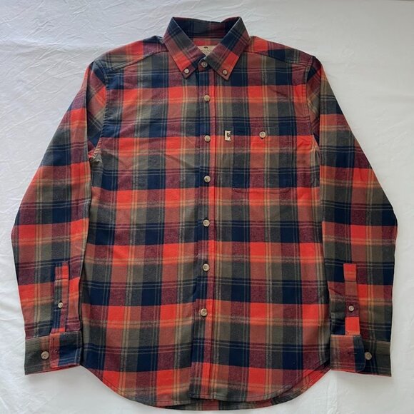 Mens Shirt Size S Cotton 100% Red Blue Green - Picture 1 of 12